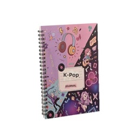 Carnet KPOP tendance transfrontalier A5 ligné, design élégant, best-seller, personnalisable, idéal comme cadeau
