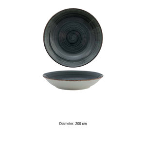 Avanos Anthracite Deep <b>Plate</b> 20 cm Gural - Product Image 3