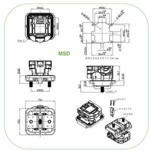 Msd उच्च क्षमता वाले प्लास्टिक और कनेक्टर एम्फेनॉल msd07630 मैनुअल मरम्मत मैनुअल सेवा डिस्कनेक्ट - Product Image 3