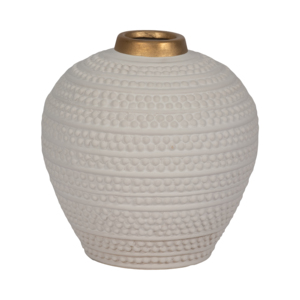 Vaso Moderno Rotondo in Ceramica con Design Texturizzato per Arredamento Soggiorno - Product Image 3