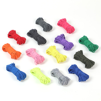 Cordon élastique coloré haute élasticité, corde en caoutchouc élastique absorbant les chocs, cordon tressé fait main