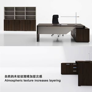 Mobilier design moderne en bois Mfc Usine Bureau exécutif Gestionnaire de bureau - Product Image 2