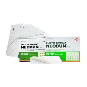 Premium yüksek kaliteli Neobun mentol tıbbi yama 24s 11cm x 18cm kullanışlı ve etkili topikal ağrı yamalar