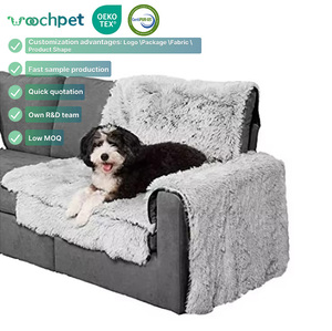 Vente en gros de couverture de canapé-lit <span class=keywords><strong>pour</strong></span> <span class=keywords><strong>chien</strong></span>, portable, écologique, <span class=keywords><strong>indestructible</strong></span> et apaisante, grande couverture polaire gris clair <span class=keywords><strong>pour</strong></span> <span class=keywords><strong>chien</strong></span> - Product Image 1