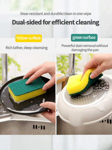 Bán hàng giá cả hợp lý cellulose nén miếng bọt biển sinh thái thân thiện bọt biển cho các món ăn làm sạch gói - Product Image 4