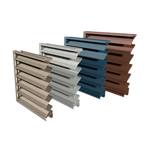 Profil de lamelles pare-soleil en <span class=keywords><strong>aluminium</strong></span> extrudé 6063-T5 sur mesure, <span class=keywords><strong>lame</strong></span> profilée pour système de pare-soleil de façade de bâtiment et <span class=keywords><strong>pergola</strong></span> - Product Image 2