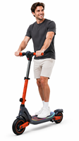 Patinete Eléctrico con Faro LED y Luz Trasera, 130W, Neumáticos de 6.5 Pulgadas, 21.6V, 2.5Ah, Pantalla LCD, Certificado CE, 6.6 kg, Ligero