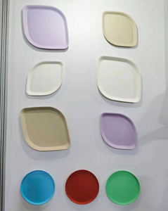 Haute qualité 9 pouces jetables éco-ami canne à sucre assiettes à bagasse plats et assiettes niveau alimentaire graisse et étanchéité à l'eau pour la fête - Product Image 5