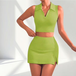 महिला कसरत कपड़े खेल जिम गोल्फ स्कर्ट कस्टम त्वरित सुखाने वाली खेल पोशाक महिलाओं के लिए उच्च गुणवत्ता वाले टेनिस स्कर्ट - Product Image 3