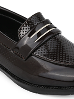Mocassins décontractés à lacets pour enfants garçons, motif géométrique, chaussures élégantes confortables pour toutes les saisons, semelle intermédiaire en EVA, légères et confortables
