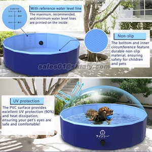 Piscine pliable surélevée pour animaux de compagnie, bain antidérapant pour chiens, chats et enfants - Product Image 4