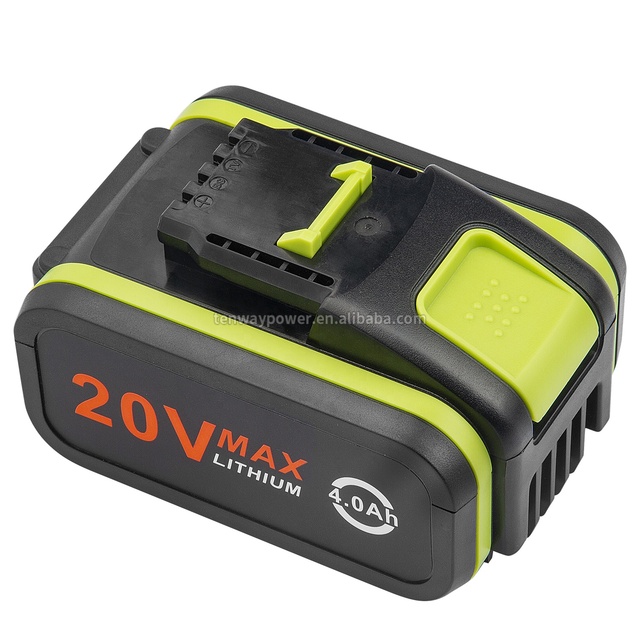 Power Tools Battery 20V 4.0ah Max Replacement High Capacity Lithium Battery WA3553 for Worx WA3520 WA3525 Tool Battery Wholesale