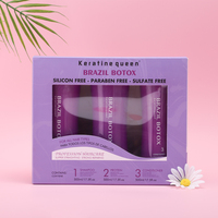 Traitement à la kératine pour cheveux 500ml*3, crème lissante pour cheveux à la kératine organique professionnelle, shampoing et après-shampoing, coffret de produits