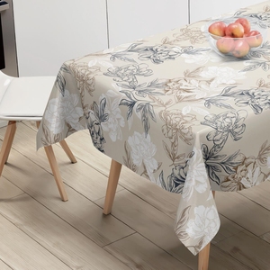 Nuevos diseños impermeable a prueba <span class=keywords><strong>de</strong></span> aceite verde PVC impreso vinilo mantel rollo - Product Image 3