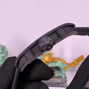2026 New Color Edition RM67-02 Style Ultra-Thin 7.8mm <b>Skeleton</b> Carbon Fiber <b>Automatic</b> Winding <b>Watch</b> Nylon strap - Product Image 2