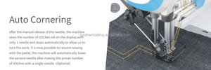 JACK 58720 Two Needle Lockstitch <b>Sewing</b> <b>Machine</b> with Large Hook - Product Image 4