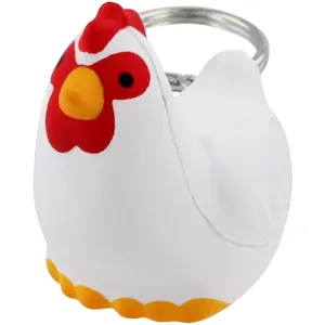 Porte-clés imprimé poulet balles anti-Stress/anti-Stress/jouet anti-Stress