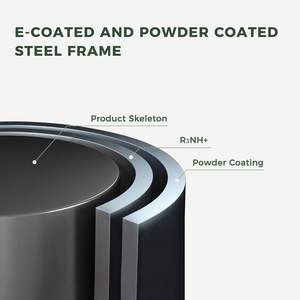 Sillón Mecedora Dwoo Moderno Gris Acogedor para Sala de Estar Exterior y Dormitorio con Estructura de Metal - Product Image 5