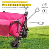 Chariot à café pliable et portable avec une grande table et un pare-soleil pour les marchés nocturnes, les stands de nourriture de rue et le rangement
