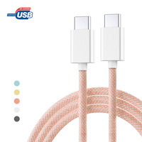 2023 nouveau pour iPhone15 câble C à C câble tressé USB-C à USB-C 60W charge rapide pour iPhone15 câble type-c à type-c câble