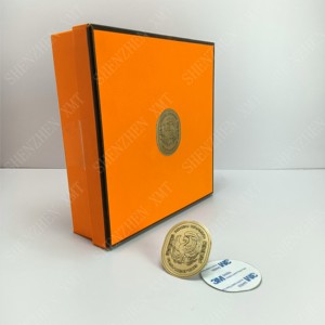 Biểu Tượng Tùy Chỉnh Hộp Giày Bao Bì Cao Cấp Kim Loại Sticker Dập Nổi In Ấn Nhôm Vàng Bạc Vàng Hồng Lớp Phủ UV Tùy Chỉnh Nhãn - Product Image 4