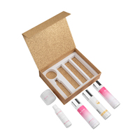 Emballage cosmétique personnalisé avec logo Coffrets cadeaux de parfum Boîte en papier rigide pailleté Boîtes cadeaux de luxe biodégradables avec fermeture magnétique