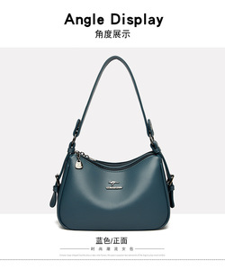 Wholesale Large Capacity Vintage Leather Women Handbags PU Leather Designer Female Purses Women Classic Soft <b>Tote</b> Bags - Product Image 3