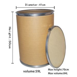 Barril de Papel Personalizado al por Mayor con Anillo de Acero, Barril de Fibra - Product Image 2