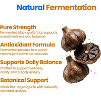 Capsules d'extrait d'ail noir fermenté naturel végétalien sans odeur, en gros, sous marque privée, antioxydant, complément alimentaire pour la santé