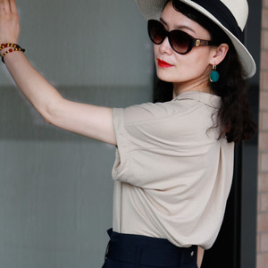 Camicetta superiore sottile molle delle signore del tessuto delle camicette delle donne di estate Super popolari all'ingrosso della cina - Product Image 5