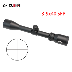 Lunette de visée tactique compacte Cuinfi 3-9x40EG SFP, pour la chasse, étanche, entièrement multi-couches, réticule métallique, tube de 25,4 mm, 40 mm - Product Image 1
