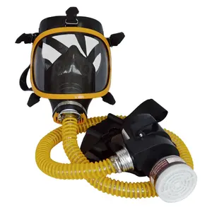 DAIERTA 1 Set Electric Constant Flow Supplied Air Fed Full Face Gas M-ask Respirator System Pro-tective M-ask Safety Supplies
