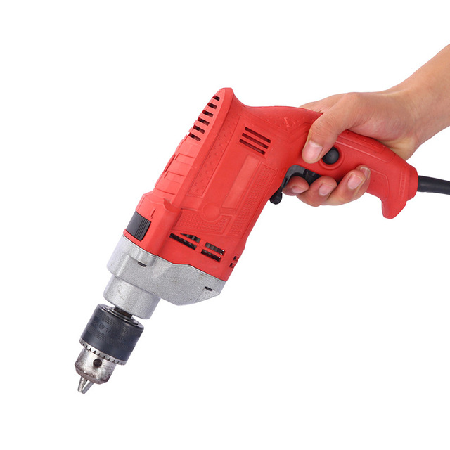 Factory Direct Foreign Trade Multi-function Impact Drill Dual-use Hand Drill Hand Gun Drill AC/DC Power Brush Motor 180mm Max