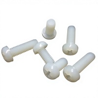 Vis et boulons métriques M4-M8 à tête cylindrique en nylon, finition blanche/noire, pour applications OEM de construction et de mobilier