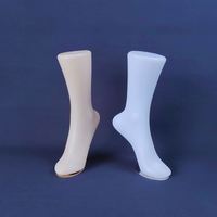 Maniquí de plástico de piel blanca para hombre y mujer, imán de pie, modelo de pie, zapatos, calcetines, accesorios de exhibición