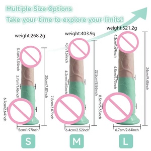 Nuovi genitali maschili artificiali Color-block masturbazione femminile simulazione Dildo realistici pene prodotti per adulti - Product Image 6
