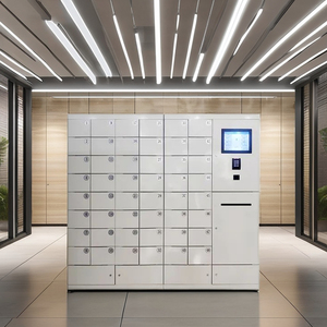 Casiers de livraison de colis en acier à verrouillage électronique, casiers logistiques intelligents pour livraison express, casiers de métro avec solution de stockage sécurisée - Product Image 1