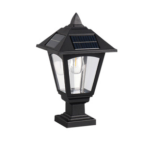 Lampe solaire à pilier Dongguanxing 2W, étanche, rétro, pour extérieur, jardin, cour, mur - Product Image 1