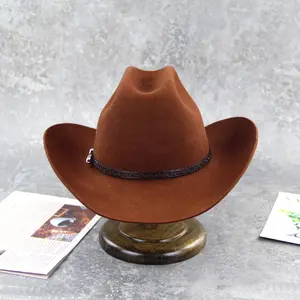 Chapéus cowboy lihua, chapéu cowboy de alta qualidade, lã feita, nova coleção