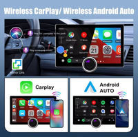 Autoradio GPS tactile à bouton unique avec écran QLED 2K de 10,1'' ou 11,8'', Android Auto, lecteur radio MP3/MP4 et aide au recul