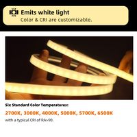 Bande LED flexible découpable LFI1010-1 SMD2835, néons pour plafonds intérieurs, vitrines, meubles et escaliers