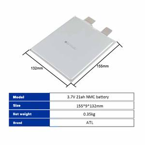 <span class=keywords><strong>ATL</strong></span> <span class=keywords><strong>3.7v</strong></span> 21ah 등급 리튬 NMC 리포 충전식 파우치 셀 전기차용 고성능 리튬 폴리머 배터리 - Product Image 2