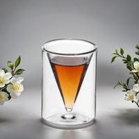 Nouvelle conception, nouvelle mode, verre à shot double paroi en céramique chinoise 30 ml pour boisson