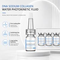 Sérum Ampoule en Flacon de Verre Bio-Collagène ADN Sodium Photokinetic Water Fluid Hydratant Éclaircissant Repulpant Apaisant Faible MOQ