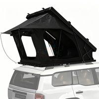 Tente de toit rigide à entrée latérale pour 4 personnes, avec sac à chaussures, tente de toit facile à installer pour fourgonnette, SUV, voyages en intérieur et en extérieur