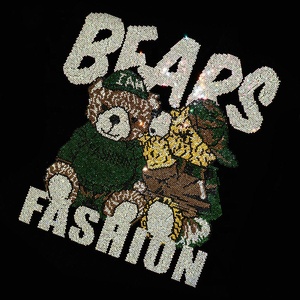 Neue benutzer definierte Designer Strass Eisen auf <span class=keywords><strong>Transfer</strong></span> Designs benutzer definierte Hot Fix Marke Strass Transfers für Hoodie - Product Image 2