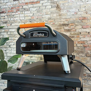 Forno Professionale per <span class=keywords><strong>Pizza</strong></span> a Gas da Esterno in Acciaio Inox, Girevole, 15 Pollici, per Zone Tifosi di Calcio e Feste - Product Image 1