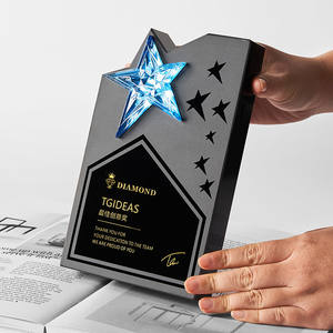 رسالة تعيين كريستال سوداء الكأس التخصيص Creativestar شهادة الاجتماع السنوي فاتورة بطاقة شكر المتاحة - Product Image 4