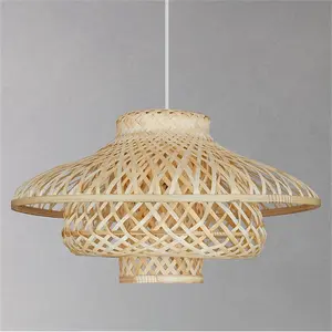 새로운 디자인 handmade 장식적인 대나무 샹들리에 펀던트 전등 설비 램프 그늘