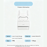 Organisateur de console centrale inférieure en TPE avec couvercle pour XPENG MONA L03 2026 – Boîte de rangement intérieure pour voiture, accessoires de modification EV